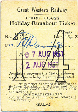1950 Ticket